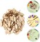 Wooden Crafts Wood Fish Cutout 50pcs Unfinished Wooden Shapes Mini Fish Shaped Slices Pieces DIY Embellishment for Summer Ocean Nautical Decoration Wooden Animals